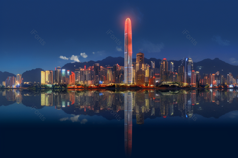 湖面倒影高楼大厦,高清,摄影图,摄影图片,图片大全,摄影图免费下载